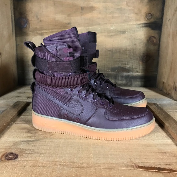air force 1 high burgundy